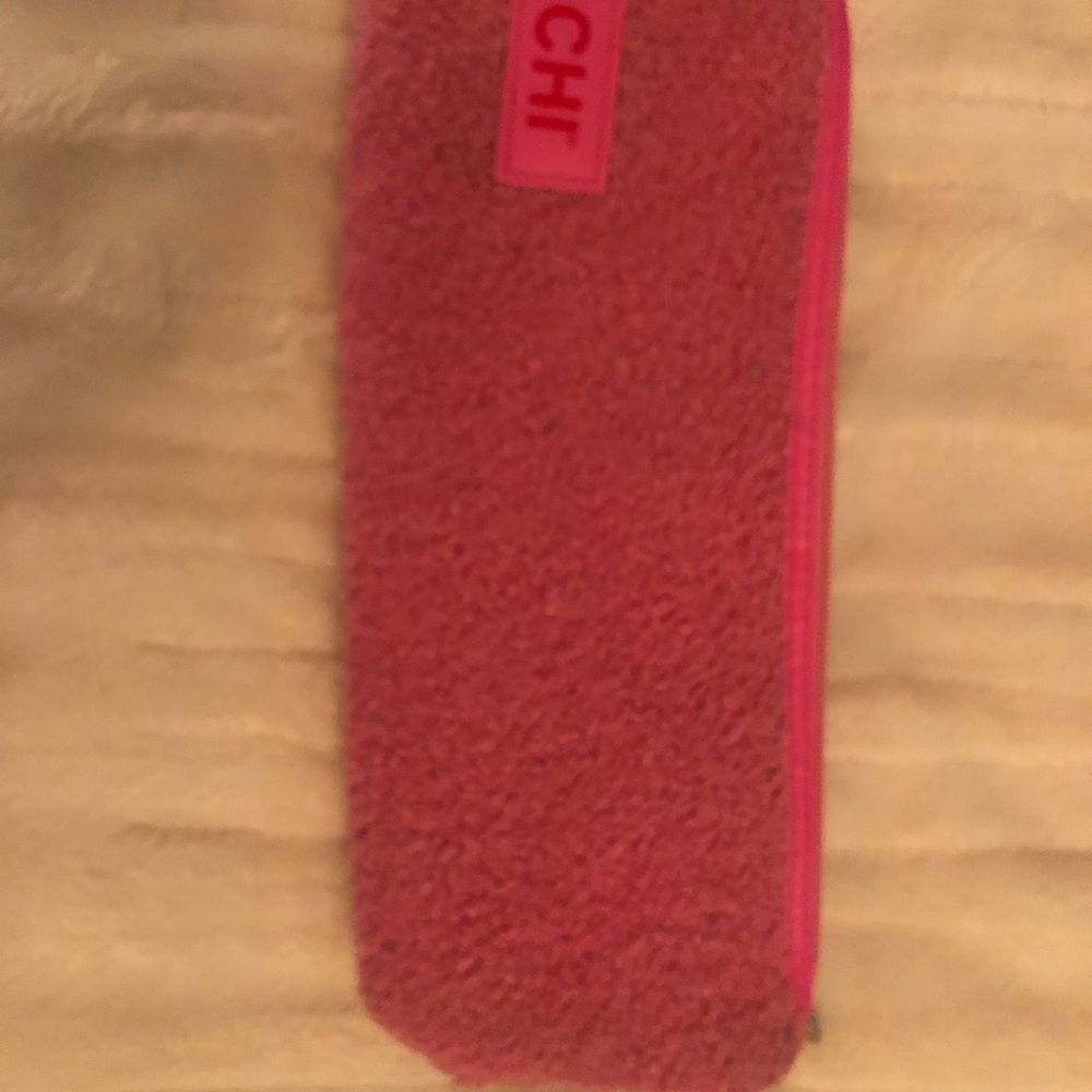 CHI Pink Terry Cloth Iron Pouch